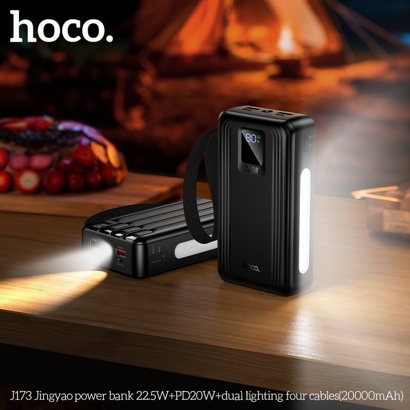 HD_SYNC:J173 Jingyao power bank 22.5W+PD20W+dual lighting four cables(20000mAh)