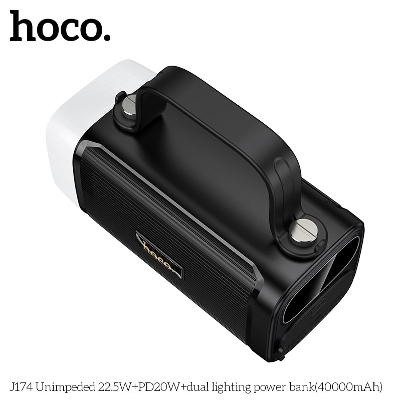 HD_SYNC:J174 Unimpeded 22.5W+PD20W+dual lighting power bank(40000mAh)