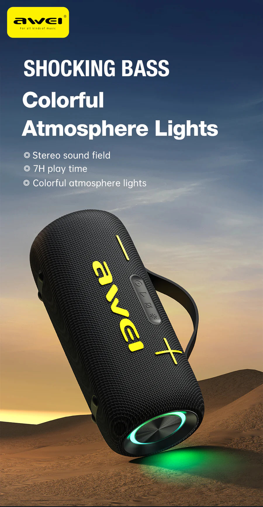 Awei KA10 60W RGB Bluetooth Speaker