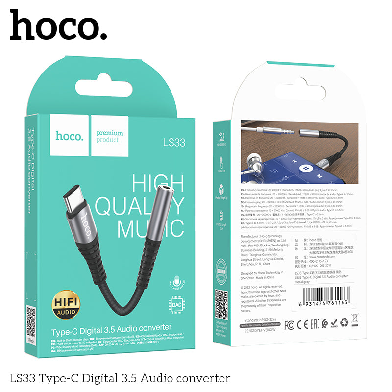 HD_SYNC:LS33 Type-C Digital 3.5 Audio converter