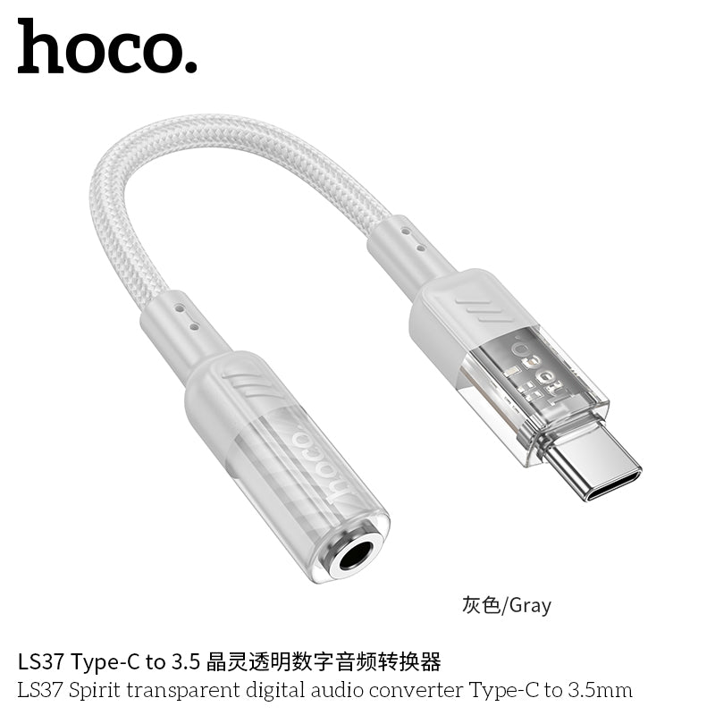 HD_SYNC:LS37 Spirit transparent digital audio converter Type-C to 3.5mm