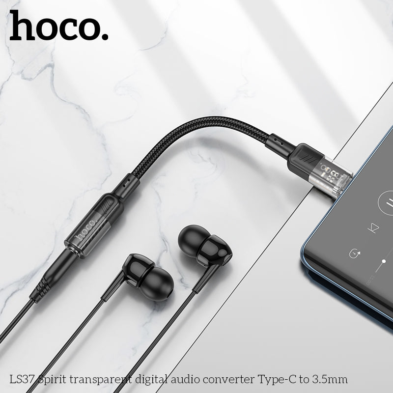 HD_SYNC:LS37 Spirit transparent digital audio converter Type-C to 3.5mm