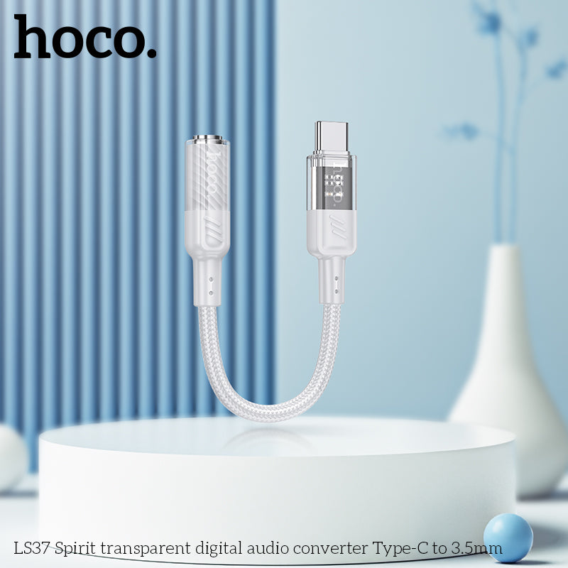 HD_SYNC:LS37 Spirit transparent digital audio converter Type-C to 3.5mm