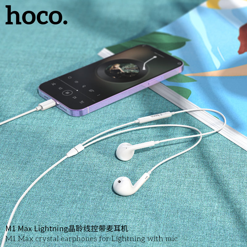 HD_SYNC:M1 Max crystal earphones for iP with mic