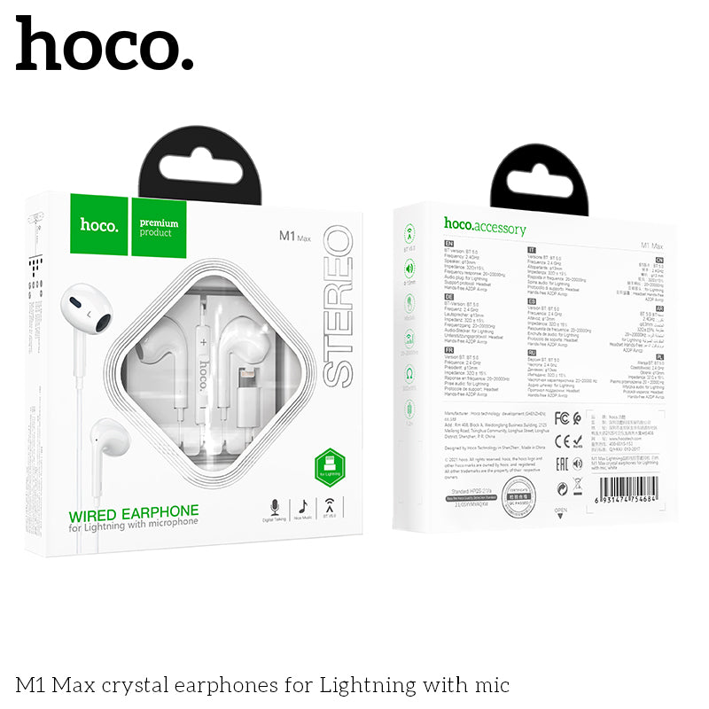 HD_SYNC:M1 Max crystal earphones for Type-C with mic