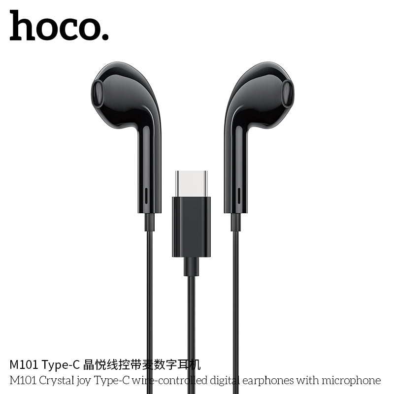 HD_SYNC:M101 Max Crystal grace Type-C wire-controled digital earphones with microphone