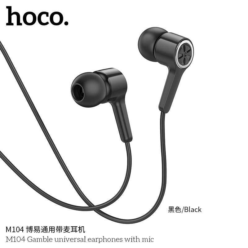 HD_SYNC:M104 Gamble universal earphones with mic