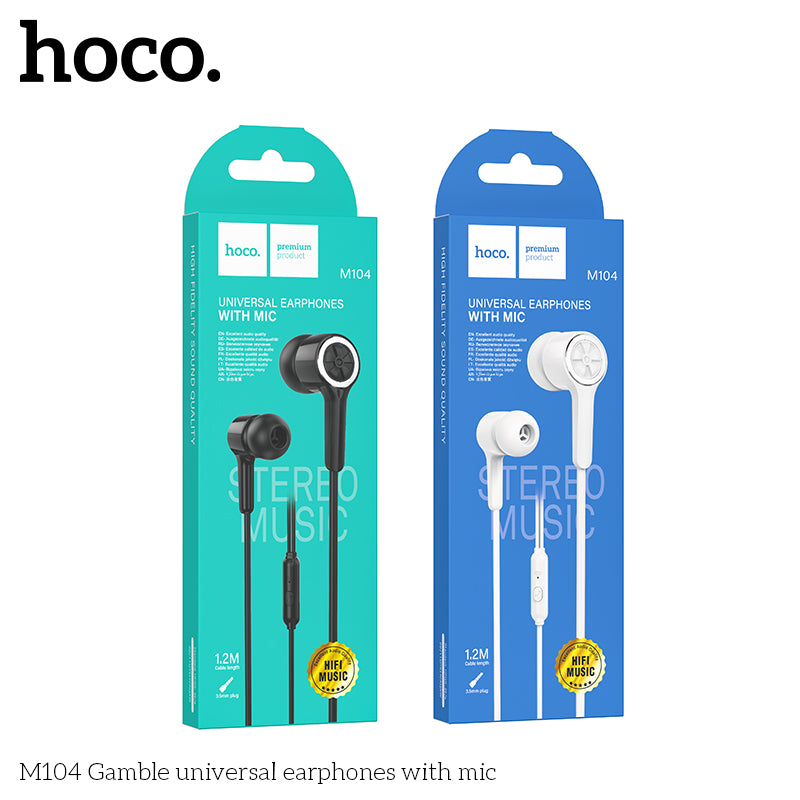 HD_SYNC:M104 Gamble universal earphones with mic