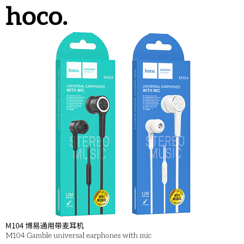 HD_SYNC:M104 Gamble universal earphones with mic
