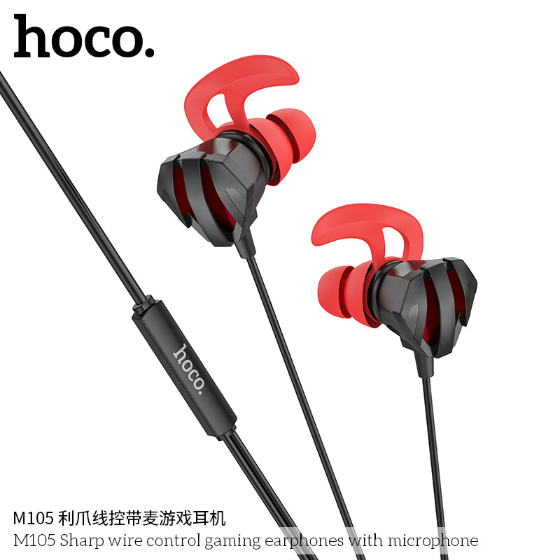 HD_SYNC:M105 Sharp wire control gaming earphones with microphone