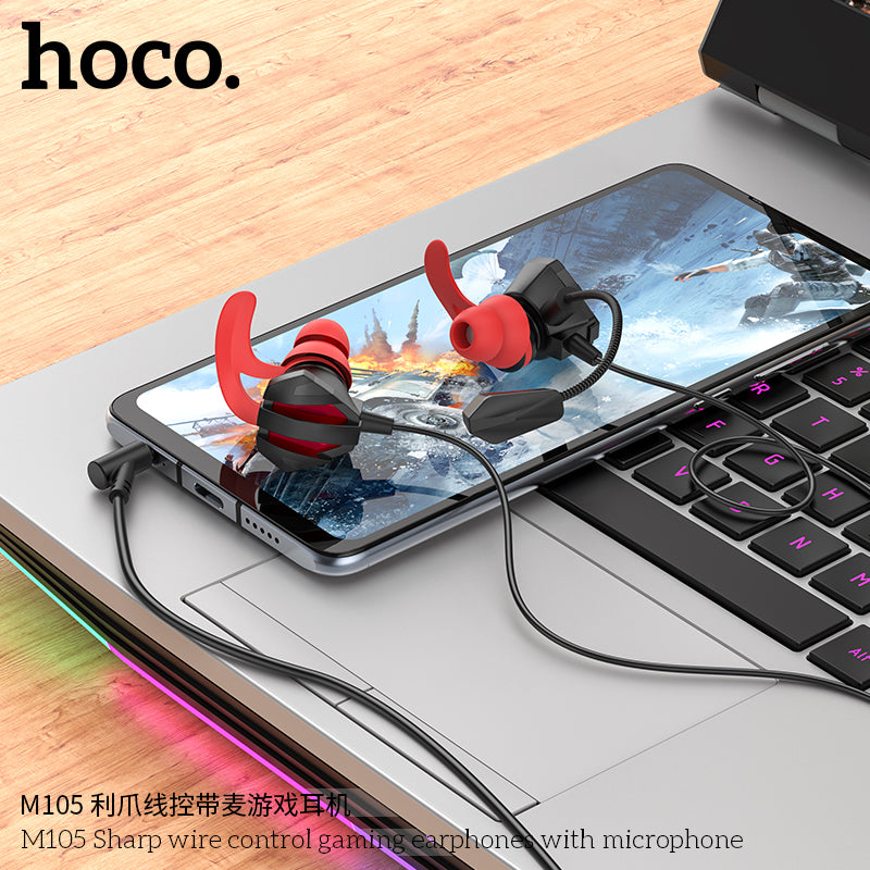 HD_SYNC:M105 Sharp wire control gaming earphones with microphone