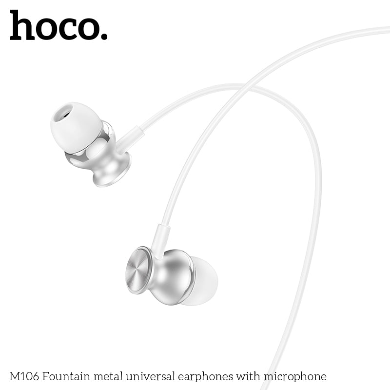 HD_SYNC:M106 Fountain metal universal earphones with microphone