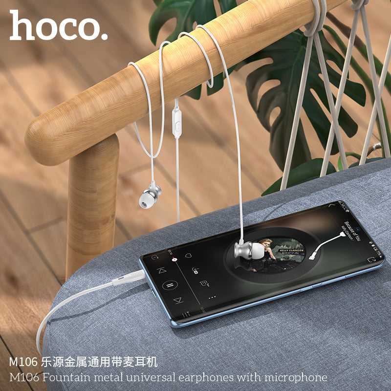 HD_SYNC:M106 Fountain metal universal earphones with microphone