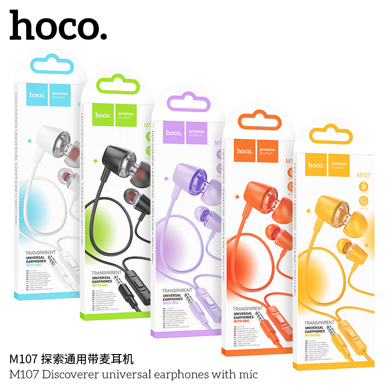 HD_SYNC:M107 Discoverer universal earphones with mic