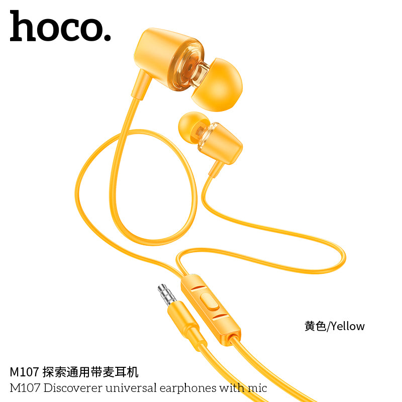 HD_SYNC:M107 Discoverer universal earphones with mic
