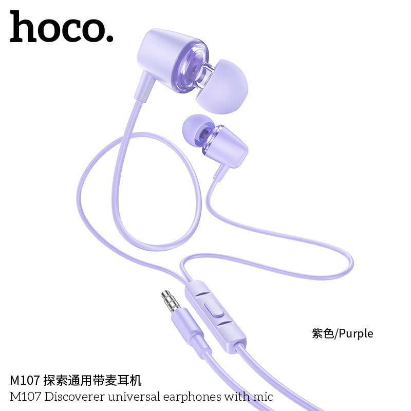 HD_SYNC:M107 Discoverer universal earphones with mic