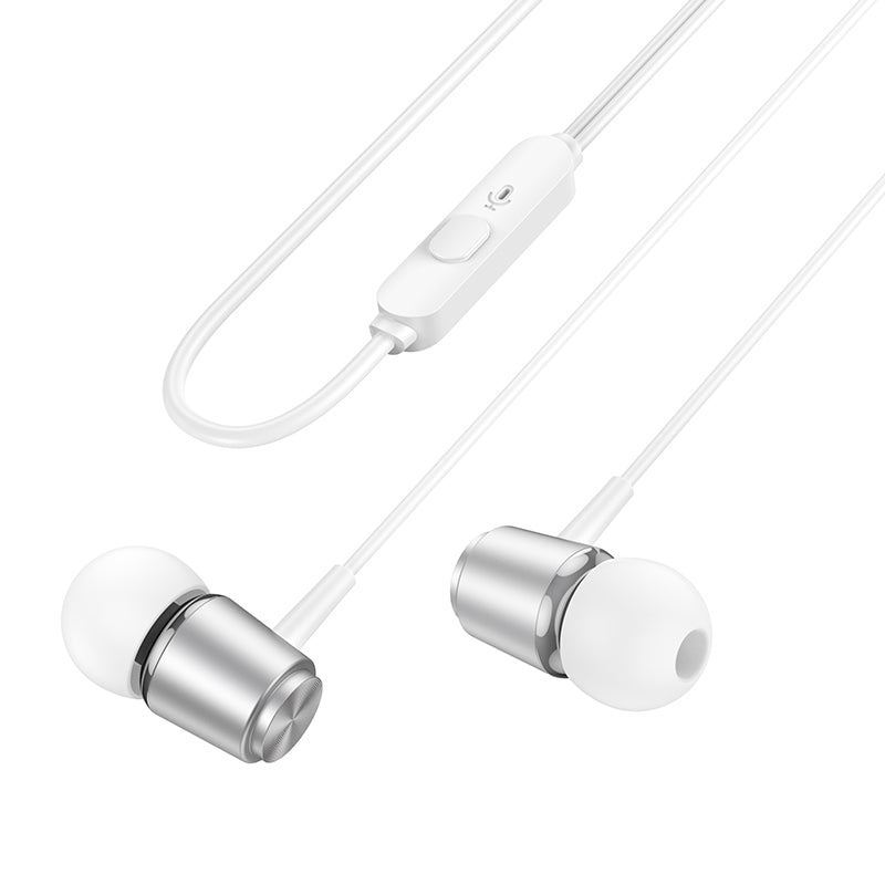 HD_SYNC:M108 Spring metal universal earphones with mic