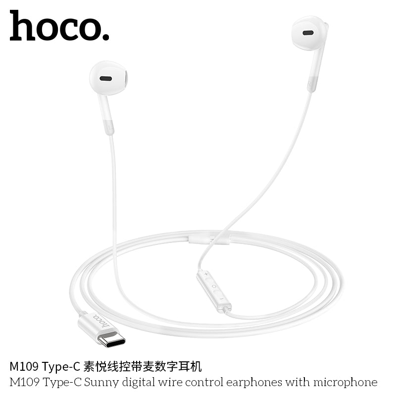 HD_SYNC:M109 Type-C Sunny digital wire control earphones with microphone
