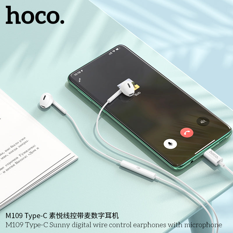 HD_SYNC:M109 Type-C Sunny digital wire control earphones with microphone