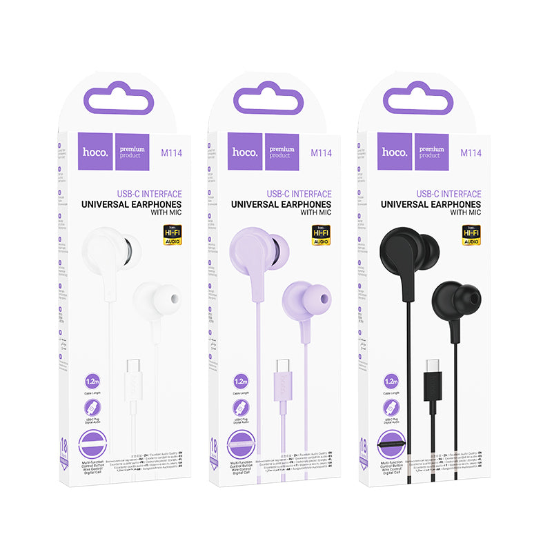 HD_SYNC:M114 Type-C Jia universal digital earphones with microphone