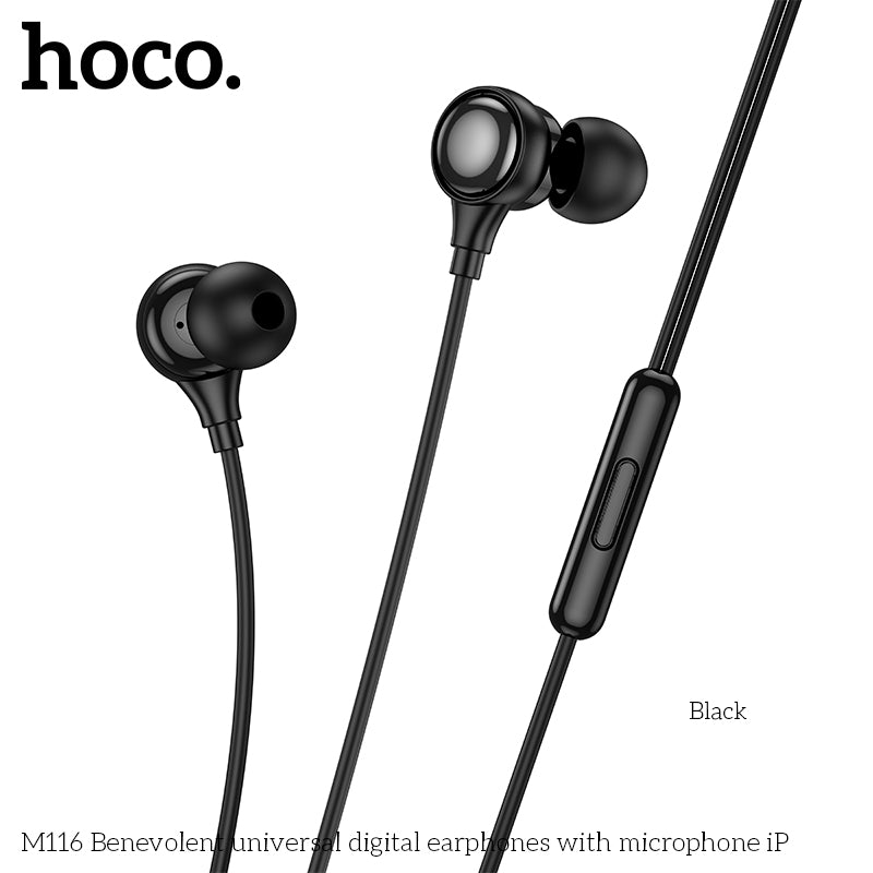 HD_SYNC:M116 Benevolent universal digital earphones with microphone iP