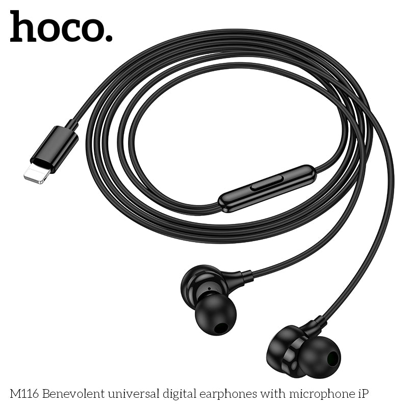 HD_SYNC:M116 Benevolent universal digital earphones with microphone iP