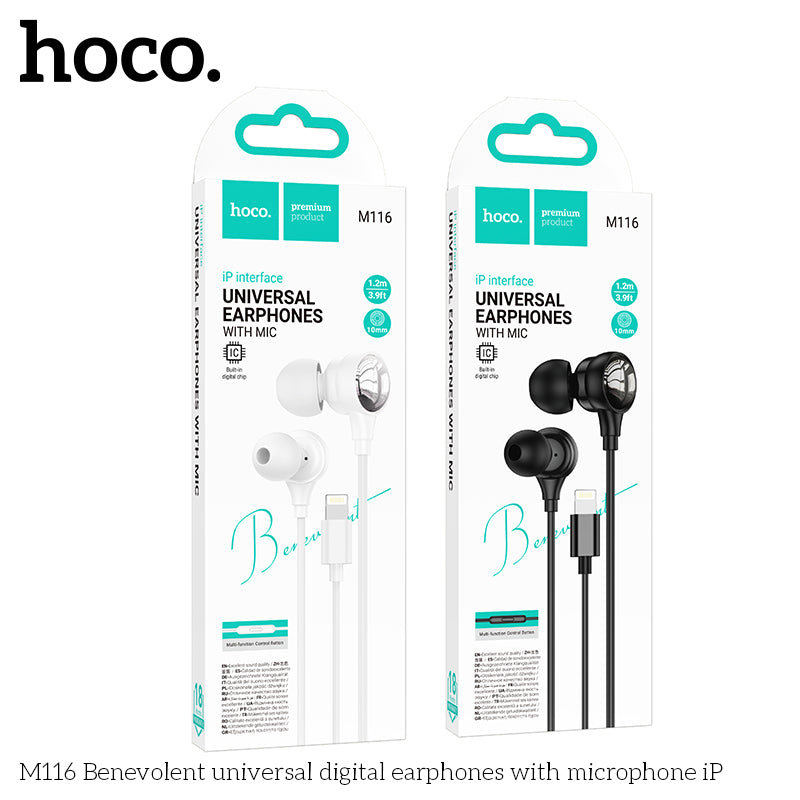 HD_SYNC:M116 Benevolent universal digital earphones with microphone iP
