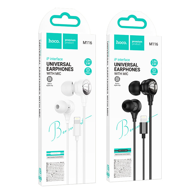 HD_SYNC:M116 Benevolent universal digital earphones with microphone iP