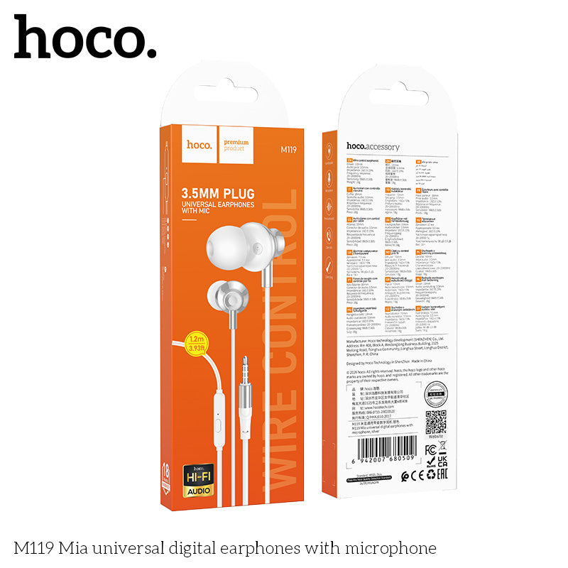 HD_SYNC:M119 Mia universal earphones with microphone