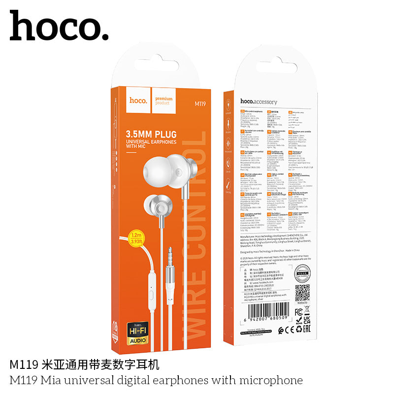 HD_SYNC:M119 Mia universal earphones with microphone