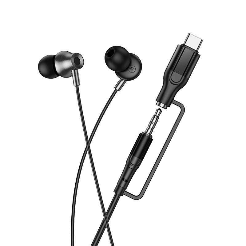 HD_SYNC:M119A Mia 2-in-1 3.5/Type-C universal digital earphones with microphone