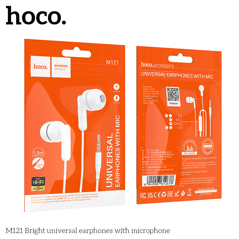 HD_SYNC:M121 Bright universal earphones with microphone