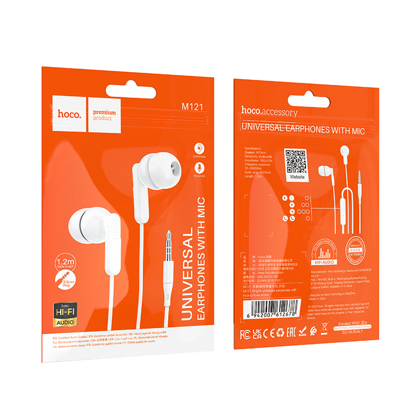 HD_SYNC:M121 Bright universal earphones with microphone