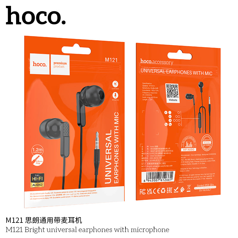 HD_SYNC:M121 Bright universal earphones with microphone