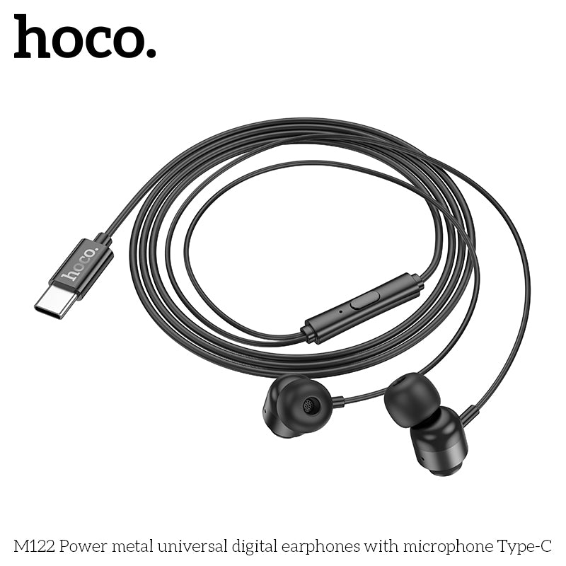 HD_SYNC:M122 Power metal universal digital earphones with microphone Type-C