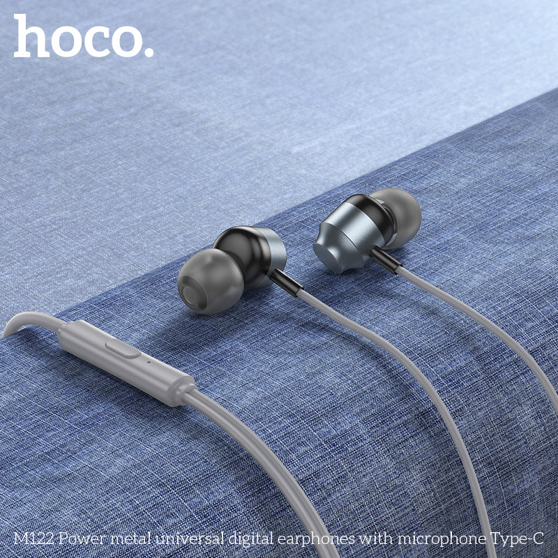 HD_SYNC:M122 Power metal universal digital earphones with microphone Type-C