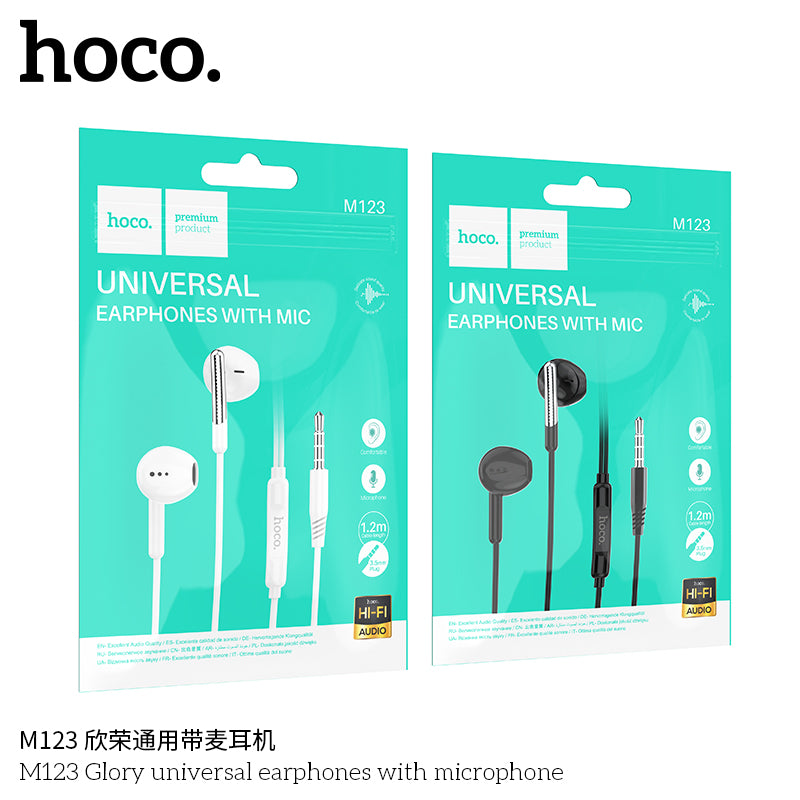HD_SYNC:M123 Glory universal earphones with microphone
