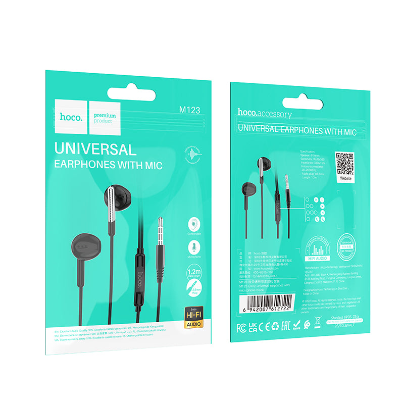 HD_SYNC:M123 Glory universal earphones with microphone