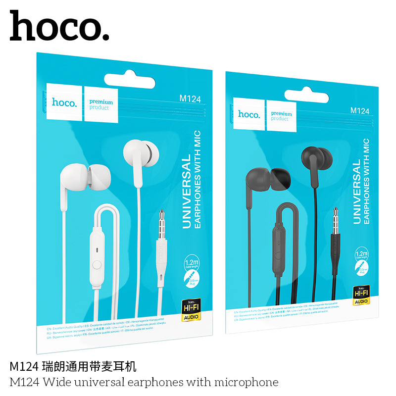 HD_SYNC:M124 Wide universal earphones with microphone