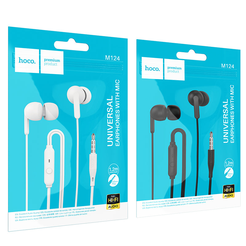HD_SYNC:M124 Wide universal earphones with microphone