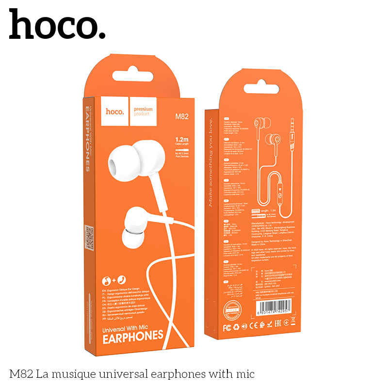 HD_SYNC:M82 La musique universal earphones with mic