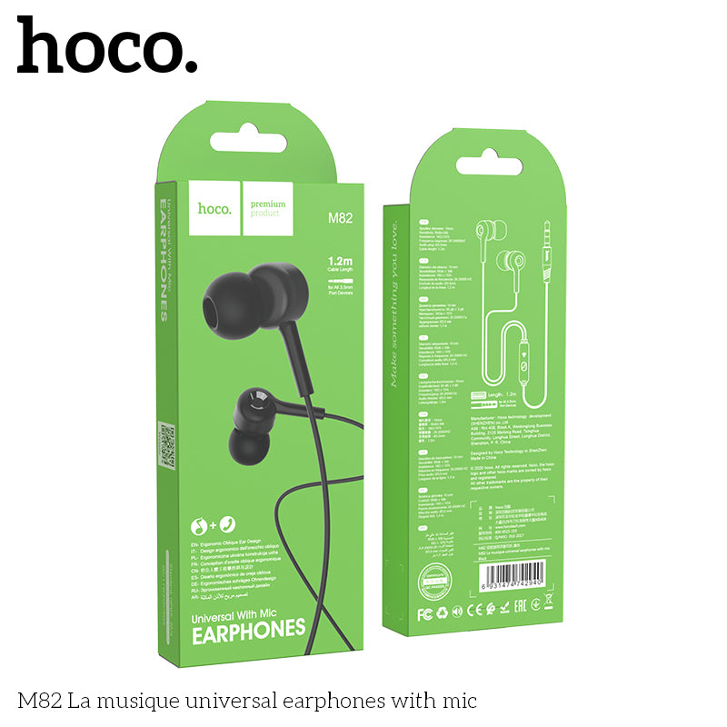 HD_SYNC:M82 La musique universal earphones with mic