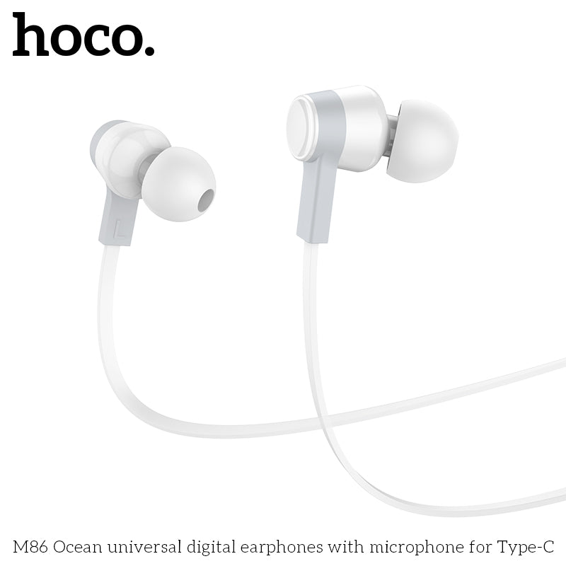HD_SYNC:M86 Ocean universal digital earphones with microphone for Type-C