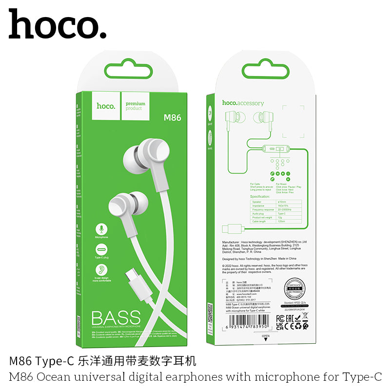 HD_SYNC:M86 Oceanic universal earphones with mic