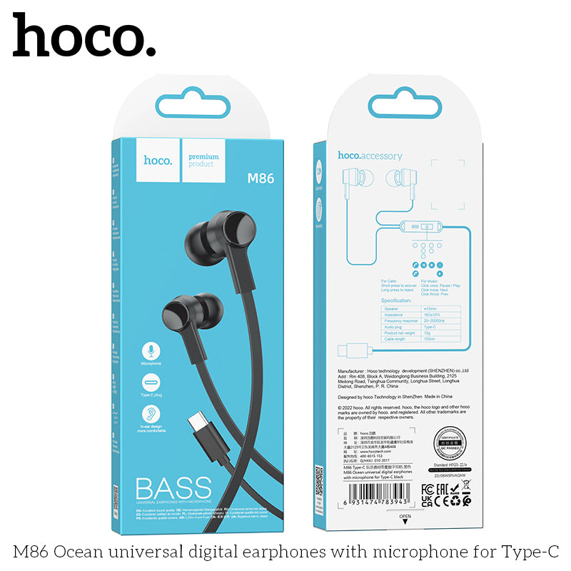 HD_SYNC:M86 Oceanic universal earphones with mic