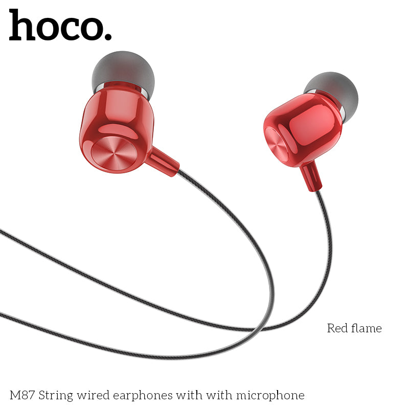 HD_SYNC:M87 String wired earphones with with microphone