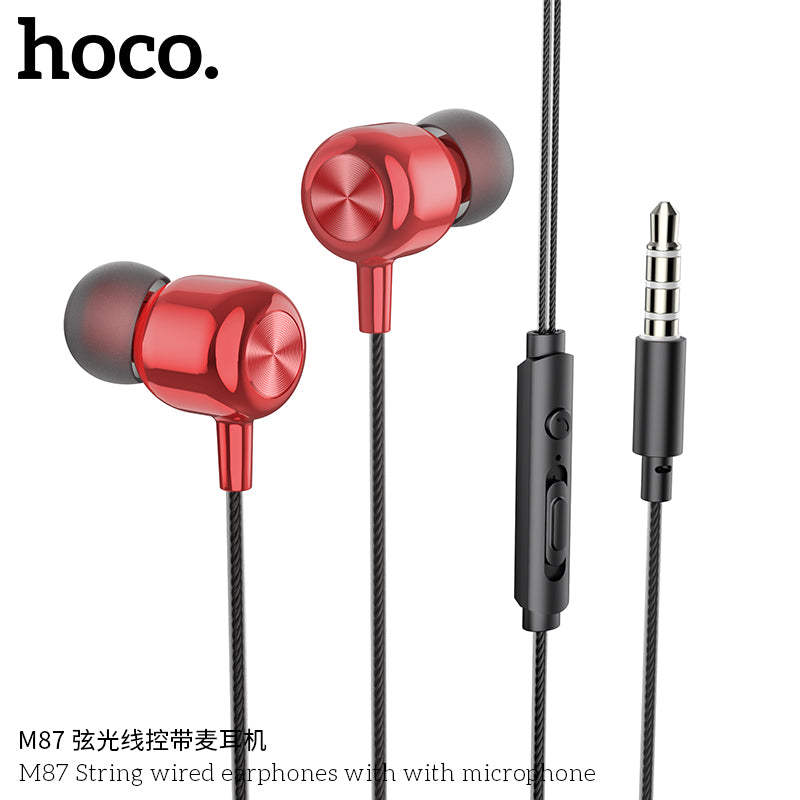 HD_SYNC:M87 String wired earphones with with microphone