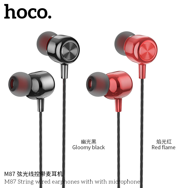 HD_SYNC:M87 String wired earphones with with microphone