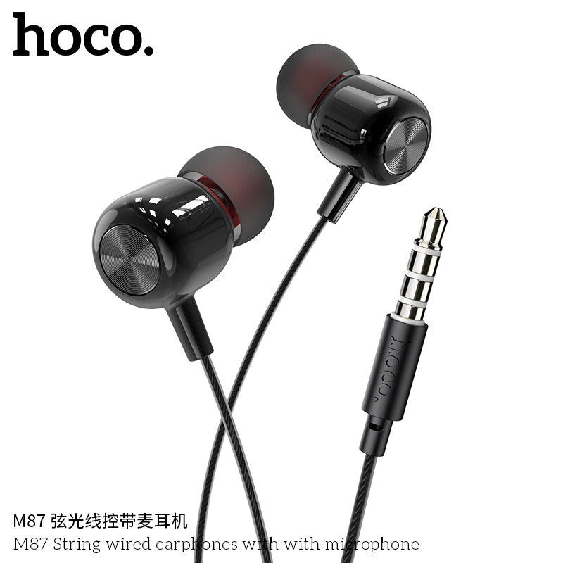 HD_SYNC:M87 String wired earphones with with microphone