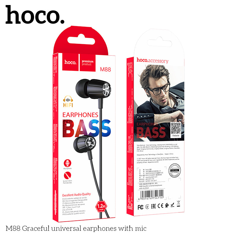 HD_SYNC:M88 Graceful universal earphones with mic